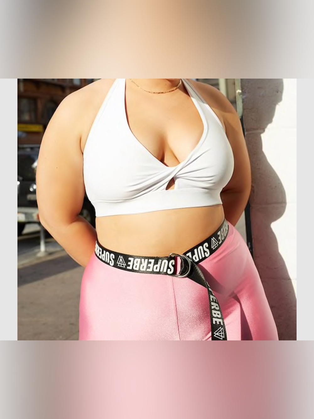 Plus size medium impact sport bra